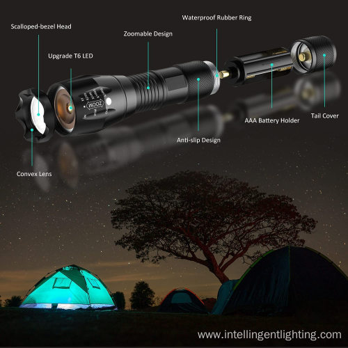 Hand LED Torch Light Outdoor XML T6 Flashlight